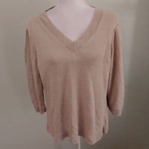 2/$15 Talbots Linen Pullover Sweater